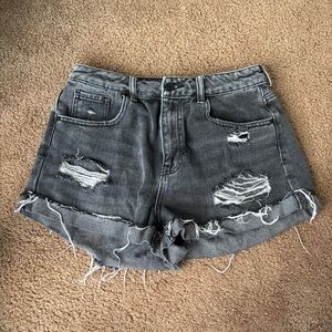 Size 29 PacSun Distressed Gray Women's Denim Shorts